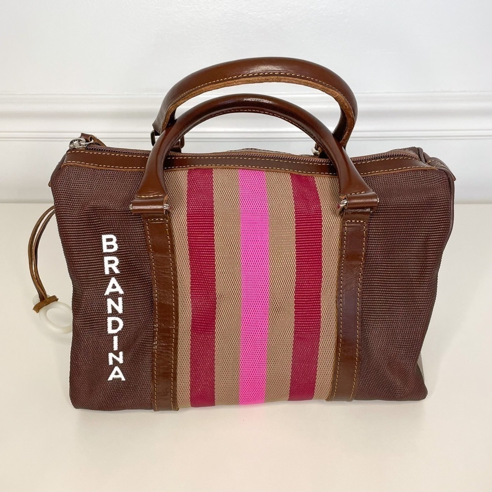 Brandina The Original Check In Italian Sunbed & Leather Handbag